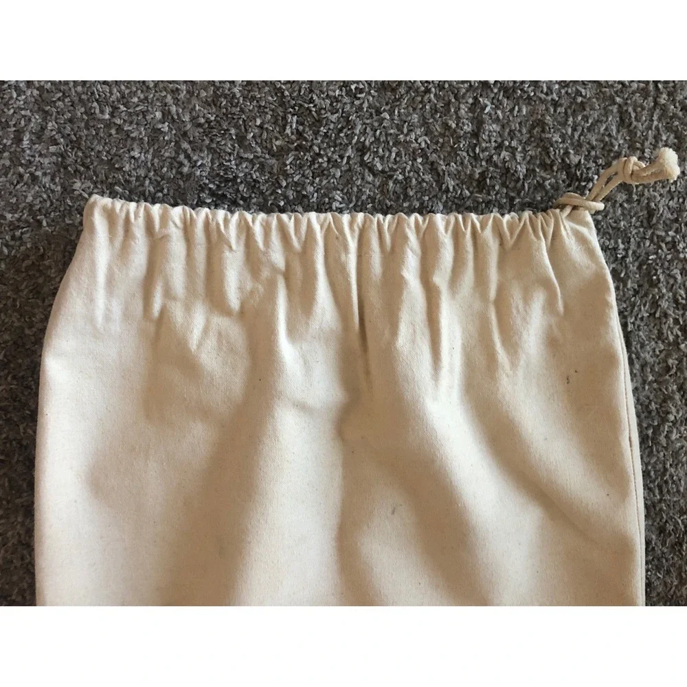 Vintage AUBURN TIGERS Laundry Tote BAG DRAWSTRING CINCH 17x26 Cream Canvas